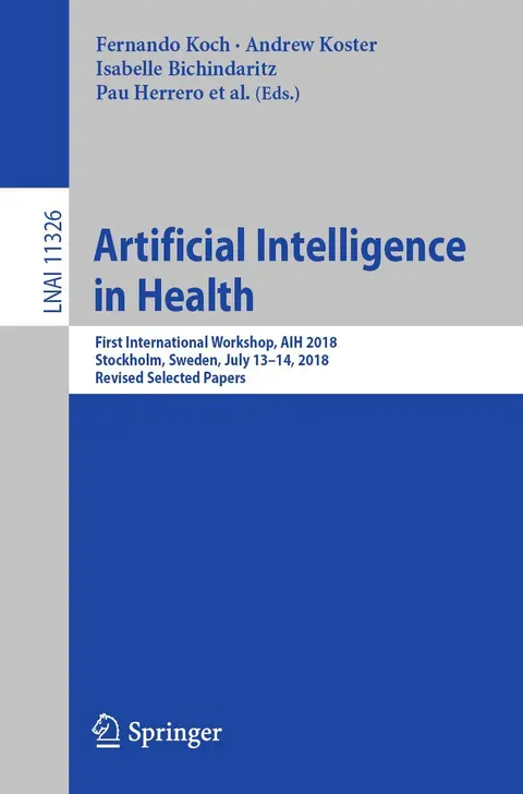 Cover of Artificial Intelligence in Health