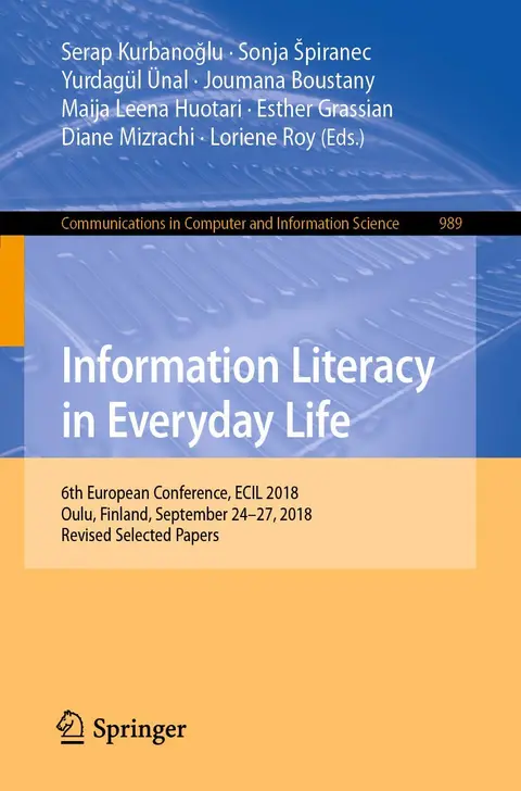 Cover of Information Literacy in Everyday Life