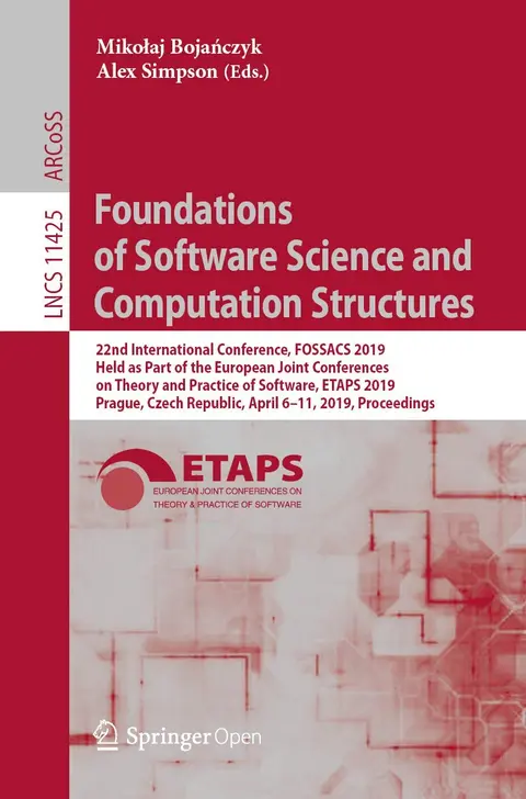 Cover of Foundations of Software Science and Computation Structures