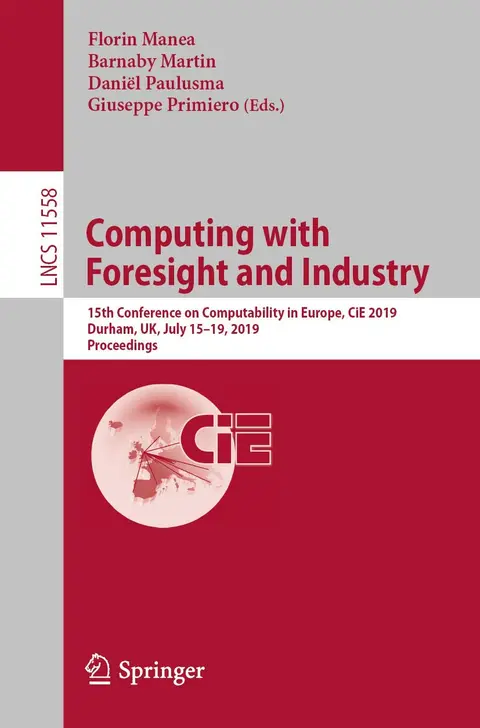 Cover of Computing with Foresight and Industry