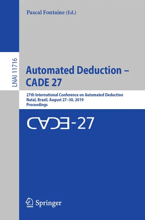 Cover of Automated Deduction – CADE 27