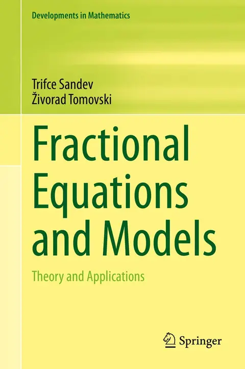 Cover of Fractional Equations and Models