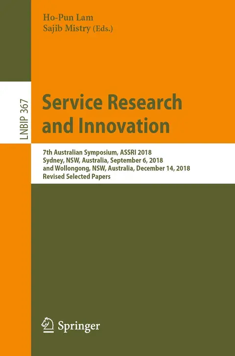 Cover of Service Research and Innovation