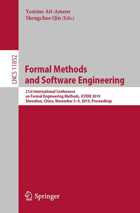 Cover of Formal Methods and Software Engineering