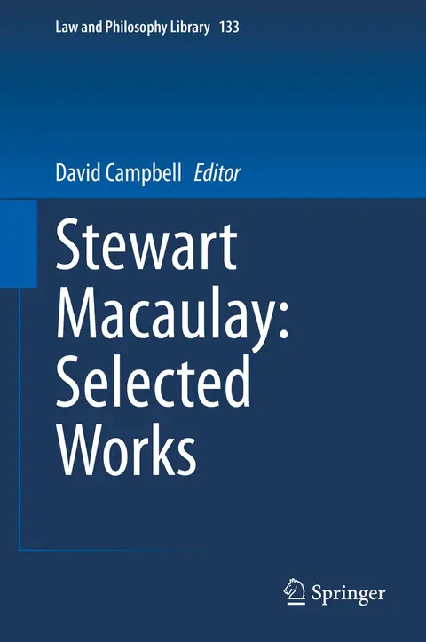 Cover of Stewart Macaulay