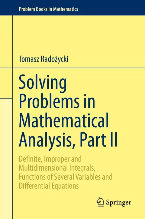 Cover of Solving Problems in Mathematical Analysis Part Ii