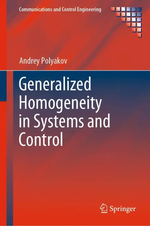 Cover of Generalized Homogeneity in Systems and Control