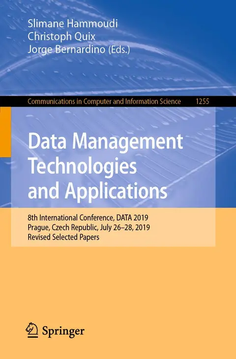 Cover of Data Management Technologies and Applications
