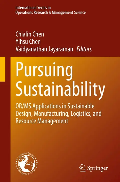 Cover of Pursuing Sustainability