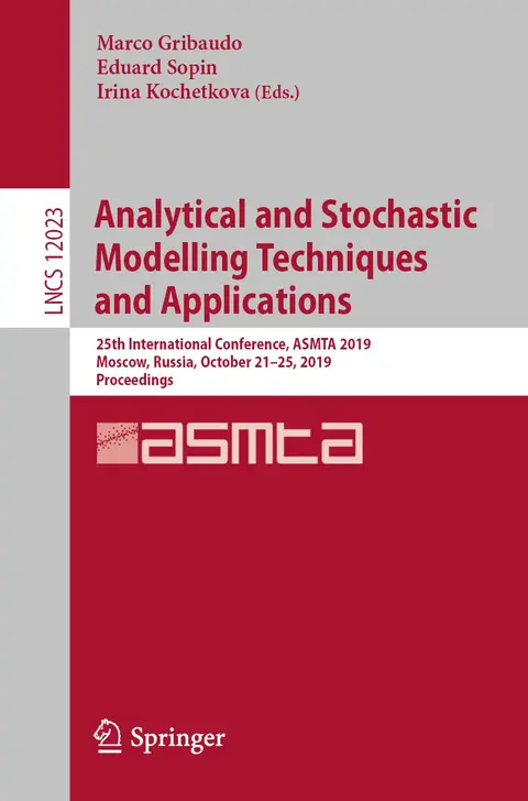 Cover of Analytical and Stochastic Modelling Techniques and Applications