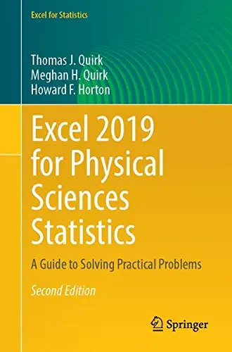 Cover of Excel 2019 for Physical Sciences Statistics