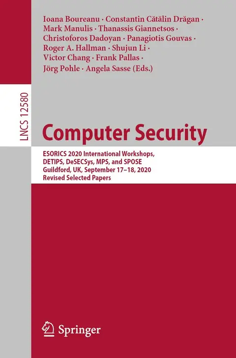 Cover of Computer Security