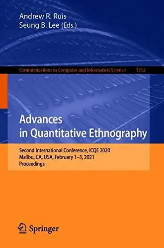 Cover of Advances in Quantitative Ethnography