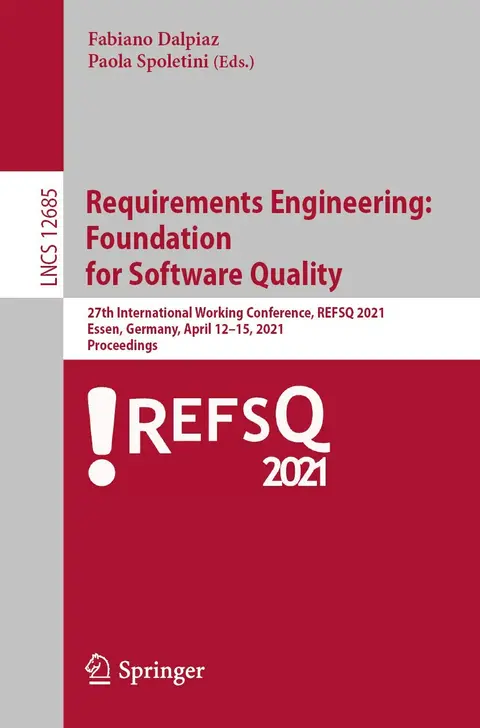 Cover of Requirements Engineering - Foundation for Software Quality