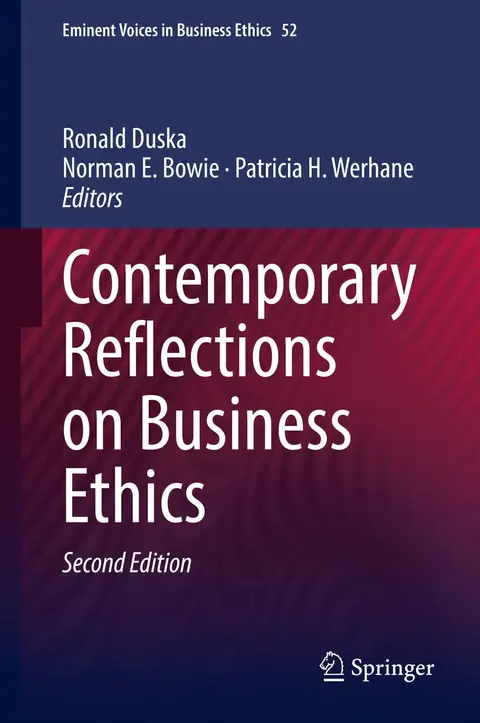 Cover of Contemporary Reflections on Business Ethics