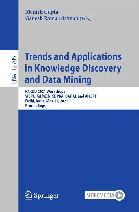 Cover of Trends and Applications in Knowledge Discovery and Data Mining