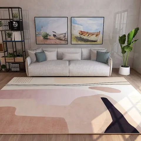 Cover of MOXIC Soft Abstract Art Living Room Area Rugs Rectangular Children Crawling Bedroom Rug Fleece Anti-Slip Carpets Nordic Modern Home Decor Mats Indoor Outdoor Runners Nursery 3' X 4'