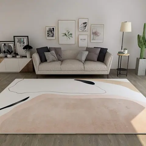 Cover of MOXIC Soft Abstract Art Living Room Area Rugs Rectangular Children Crawling Bedroom Rug Fleece Anti-Slip Carpets Nordic Modern Home Decor Mats Indoor Outdoor Runners Nursery 8' X 8'