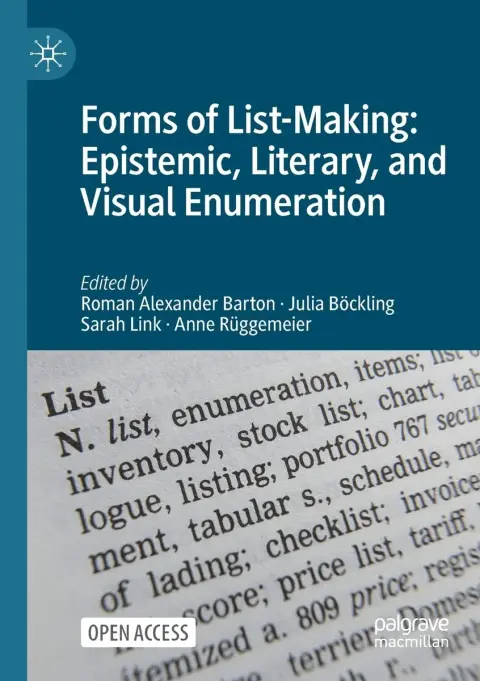Cover of Forms of List-making