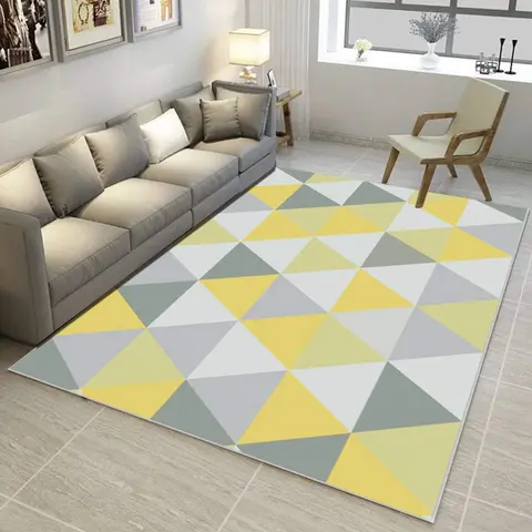 Cover of MOXIC Soft Geometric Living Room Area Rugs Rectangular Children Crawling Bedroom Rug Fleece Anti-Slip Fleece Carpets Modern Home Decor Mats Indoor Outdoor Runners Nursery 2' X 5'