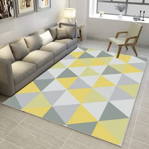 Cover of MOXIC Soft Geometric Living Room Area Rugs Rectangular Children Crawling Bedroom Rug Fleece Anti-Slip Fleece Carpets Modern Home Decor Mats Indoor Outdoor Runners Nursery 6' X 6.5'
