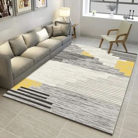 Cover of MOXIC Soft Geometric Living Room Area Rugs Rectangular Children Crawling Bedroom Rug Fleece Anti-Slip Fleece Carpets Modern Home Decor Mats Indoor Outdoor Runners Nursery 5' X 10'