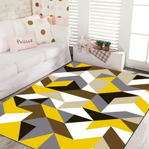 Cover of MOXIC Soft Geometric Living Room Area Rugs Rectangular Children Crawling Bedroom Rug Fleece Anti-Slip Fleece Carpets Modern Home Decor Mats Indoor Outdoor Runners Nursery 2' X 8'