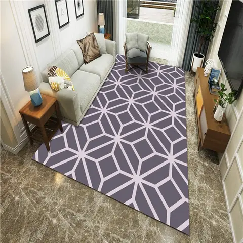 Cover of MOXIC Soft Geometric Living Room Area Rugs Rectangular Children Crawling Bedroom Rug Fleece Anti-Slip Carpets Modern Home Decor Mats Indoor Outdoor Runners Nursery 2.6' X 6.5'