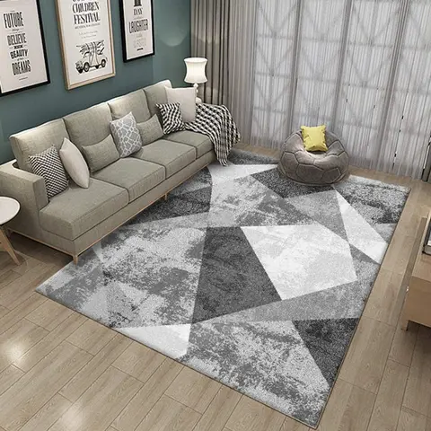 Cover of MOXIC Soft Geometric Living Room Area Rugs Rectangular Children Crawling Bedroom Rug Fleece Anti-Slip Carpets Modern Home Decor Mats Indoor Outdoor Runners Nursery 5' X 6.5'