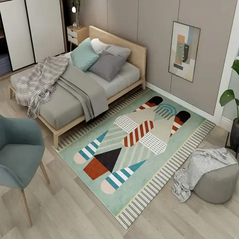 Cover of MOXIC Soft Abstract Art Living Room Area Rugs Rectangular Children Crawling Bedroom Rug Fleece Anti-Slip Carpets Nordic Modern Home Decor Mats Indoor Outdoor Runners Nursery 4.5' X 6.5'