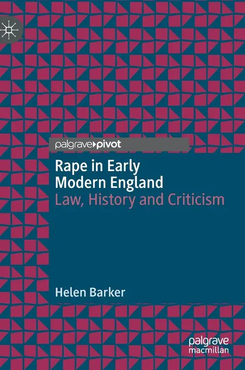 Cover of Rape in Early Modern England
