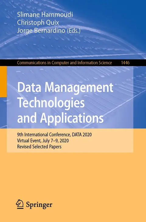Cover of Data Management Technologies and Applications