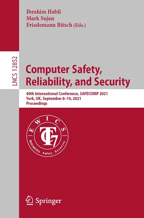 Cover of Computer Safety, Reliability, and Security