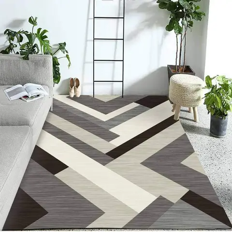 Cover of MOXIC Soft Geometric Living Room Area Rugs Rectangular Children Crawling Bedroom Rug Fleece Anti-Slip Carpets Nordic Modern Home Decor Mats Indoor Outdoor Runners Nursery 1.6' X 2.6'