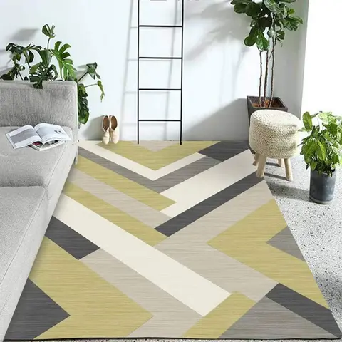 Cover of MOXIC Soft Geometric Living Room Area Rugs Rectangular Children Crawling Bedroom Rug Fleece Anti-Slip Carpets Nordic Modern Home Decor Mats Indoor Outdoor Runners Nursery 2' X 4'