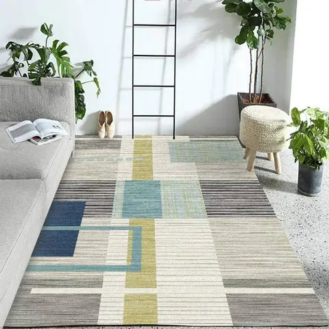 Cover of MOXIC Soft Geometric Living Room Area Rugs Rectangular Children Crawling Bedroom Rug Fleece Anti-Slip Carpets Nordic Modern Home Decor Mats Indoor Outdoor Runners Nursery 2.6' X 5.2'