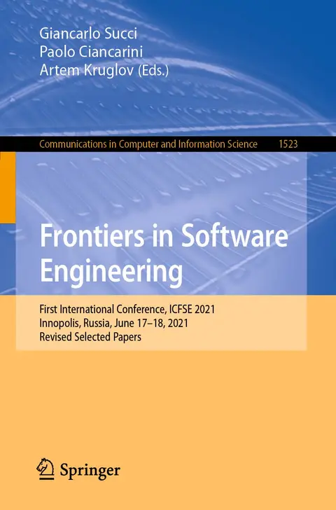 Cover of Frontiers in Software Engineering