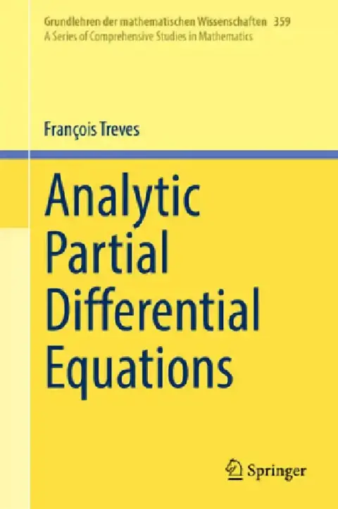 Cover of Analytic Partial Differential Equations