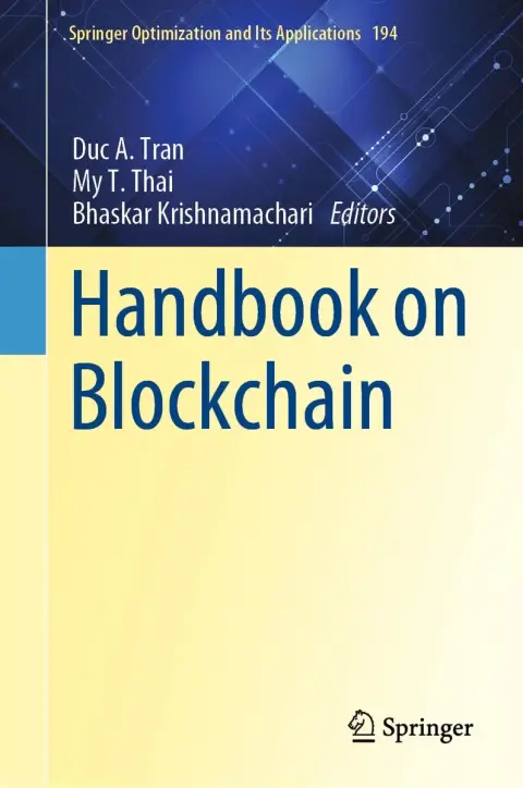 Cover of Handbook on Blockchain