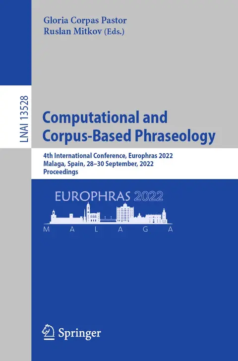 Cover of Computational and Corpus-based Phraseology
