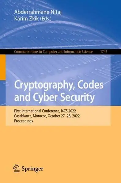 Cover of Cryptography, Codes and Cyber Security