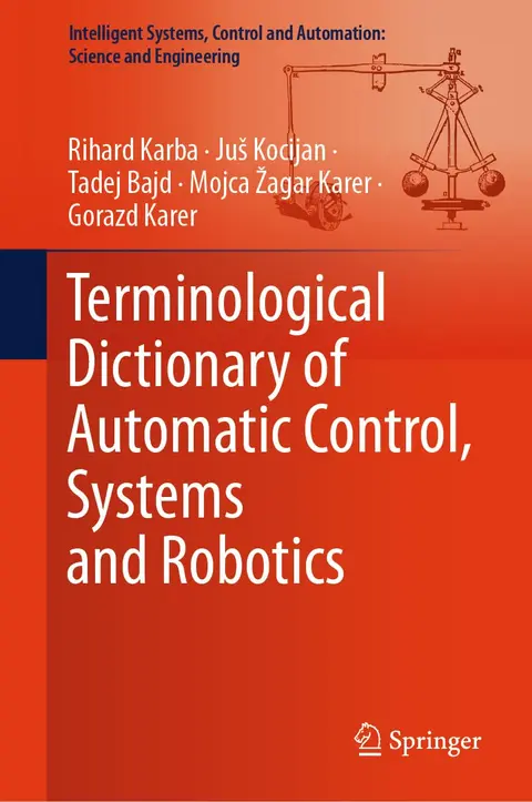 Cover of Terminological Dictionary of Automatic Control, Systems and Robotics