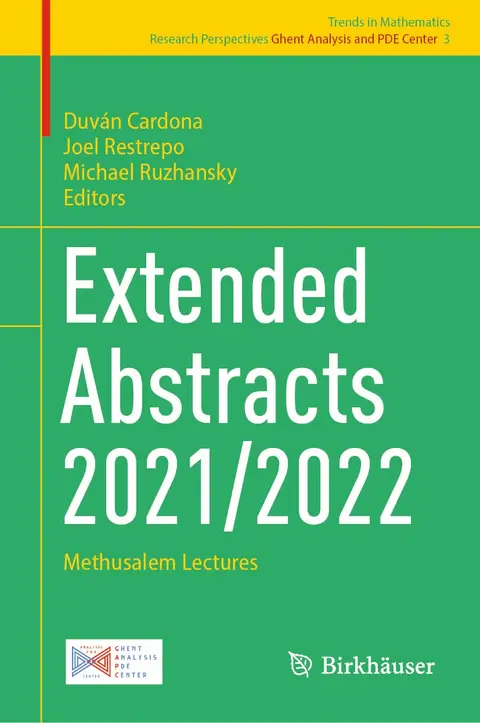 Cover of Extended Abstracts 2021/2022