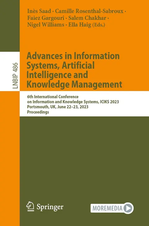 Cover of Advances in Information Systems, Artificial Intelligence and Knowledge Management