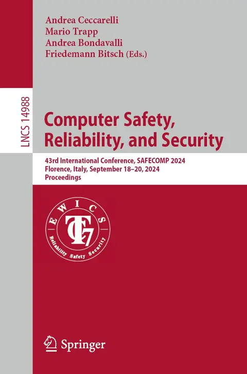 Cover of Computer Safety, Reliability and Security