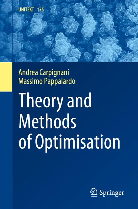 Cover of Theory and Methods of Optimisation