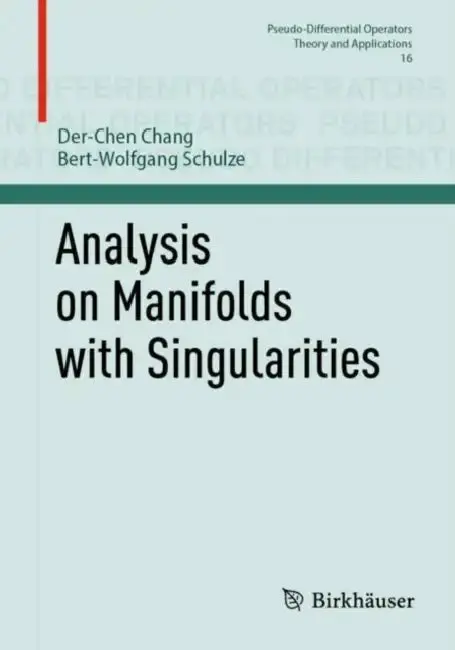 Cover of Analysis on Manifolds with Singularities