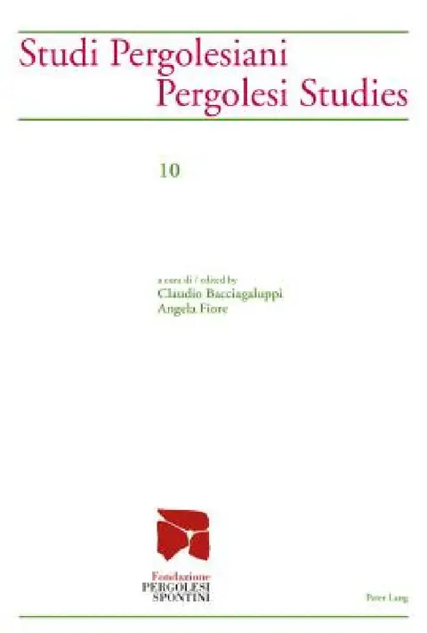 Cover of Studi Pergolesiani- Pergolesi Studies