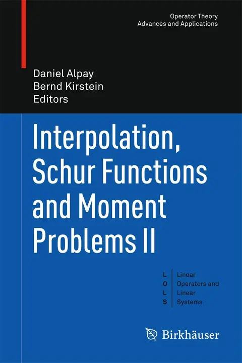 Cover of Interpolation, Schur Functions and Moment Problems II