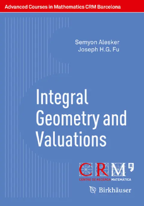Cover of Integral Geometry and Valuations